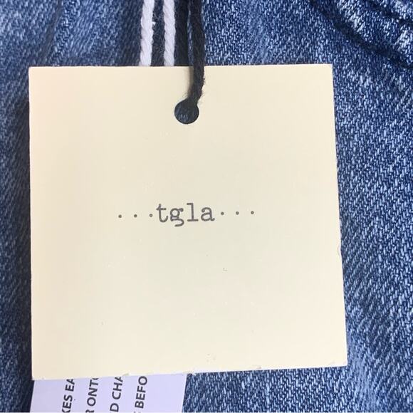 Francesca’s NWT Mini Paper Bag Skirt Size XS Blue Jeans 5 working pocket - Picture 6 of 7